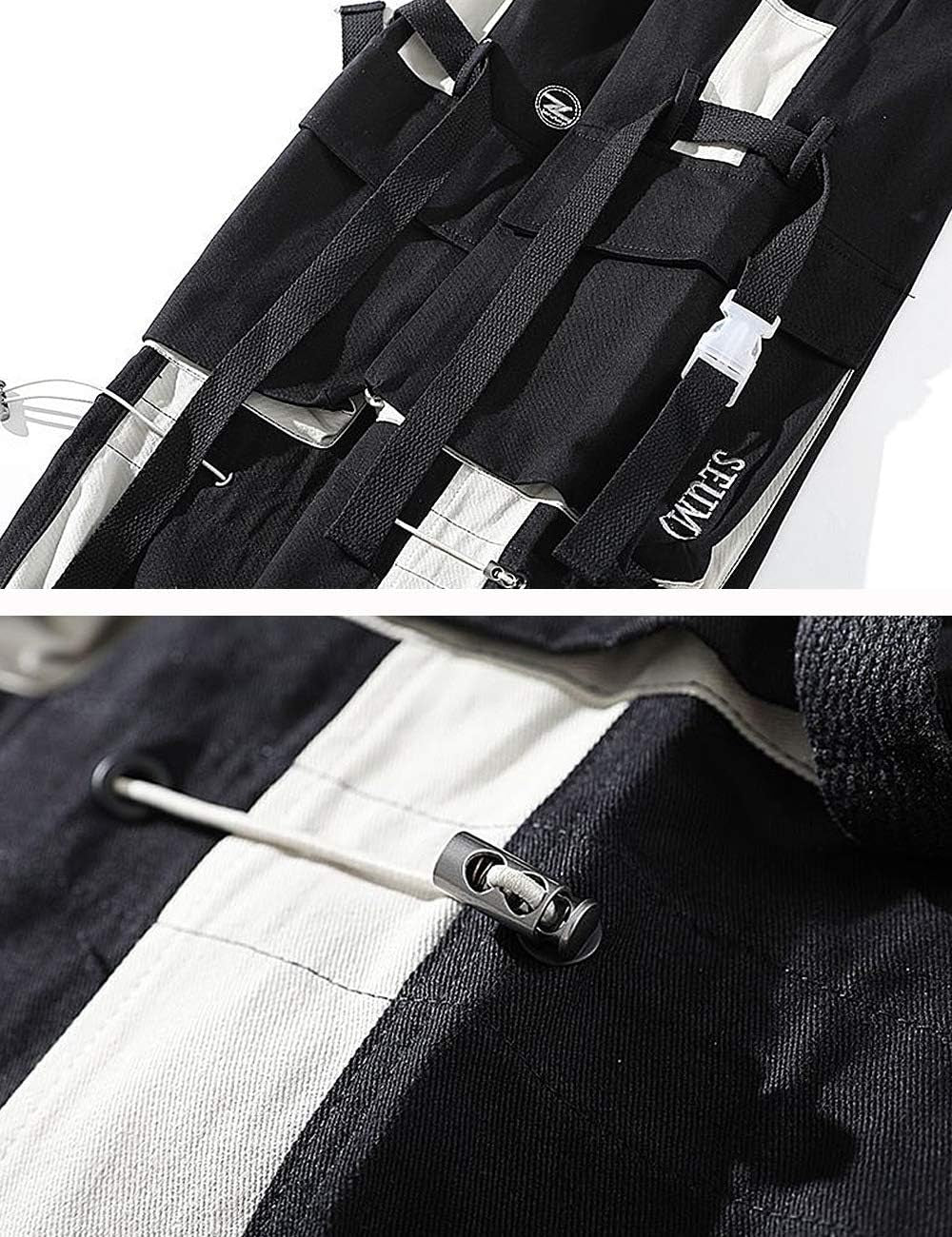 Men'S Punk Rock Street Harem Pants, Hip Hop Techwear Jogger Sport Pants