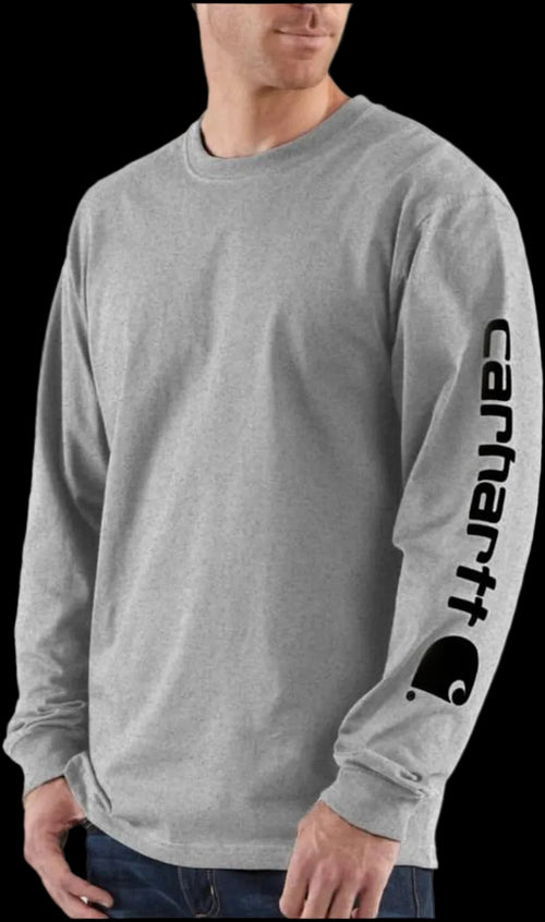 Men'S Dearborn Loose LS Logo T-Shirt